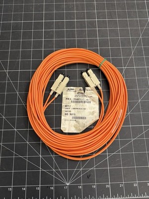 10m / 32ft AMP Fiber Optic C/A SC-SC Duplex Patch Cord - New