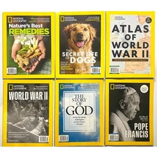 NATIONAL GEOGRAPHIC MAGAZINE 2025 Lot of 6 Recent Issues BRAND NEW Free Shipping