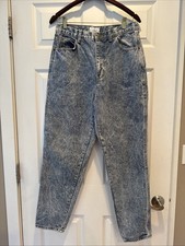 Chic Women's Jeans Vintage High Rise Blue Denim Cotton USA Made Size 15 Juniors