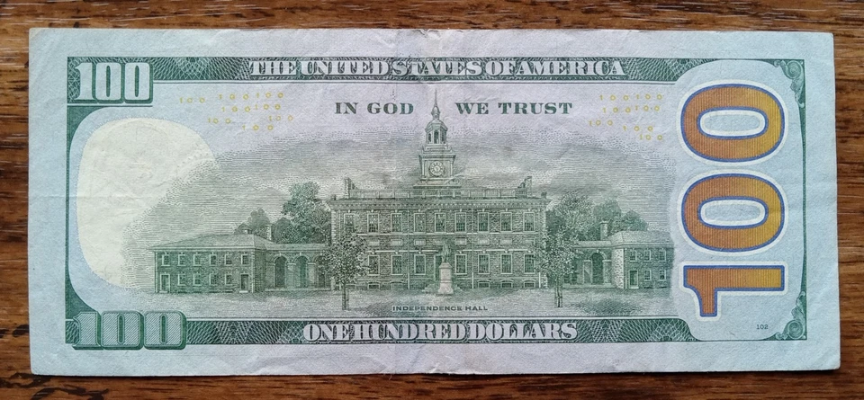 2013 $100 Dollar Bill Star Note, Low Run, 640,000 (Sheet) MB26046485* Rare! - Image 2 of 2