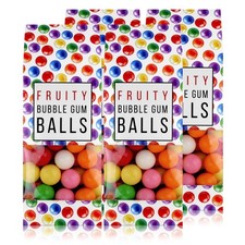 Fruity Bubble Gum-Balls Nachfüll-Packung für Kaugummi-Automaten 250g (4er Pack)