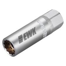 EWK 14mm 12 Point Thin Wall Magnetic Spark Plug Socket, 3/8" Drive One Size