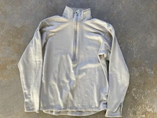 Mil-Spec Polartec Grid Fleece Long Sleeve Undershirt Zip Pull Over Tan Sz Medium