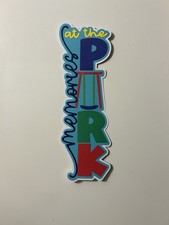 Memories at the Park Playground Scrapbook Title Handmade Die Cut Paper Pieced