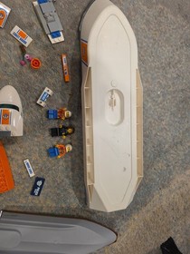 LEGO CITY: Coast Guard Patrol (60014) Incomplete, w/ Minifigures And Other Parts