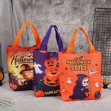 Tote Candy Bag Halloween Pumpkin Bag Decorati...