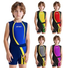Kids Boys Gymnastics Dance Leotard Costume Jumpsuit Bodysuit And Shorts Outfits