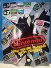 Nintendo Now Youre Playing With Power Nintendo NES Poster Vintage 1989