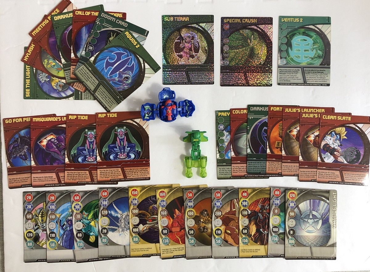 rare bakugan cards worth anything Lot Of BAKUGAN Cards And Figures 35 Pieces Including Rare High Value Cards