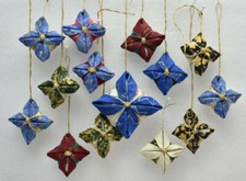 14 Handmade Christmas Tree Ornaments Folded Christmas Farbic