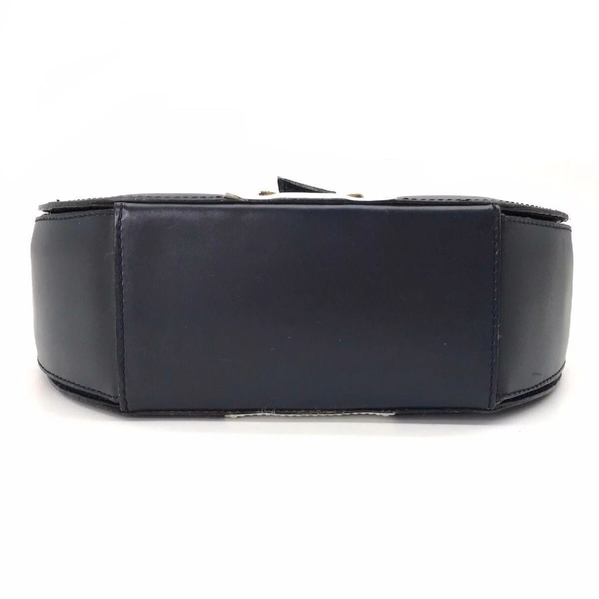 Borsa donna Celine M6512 in pelle con nastro oro bianco navy un solo articolo