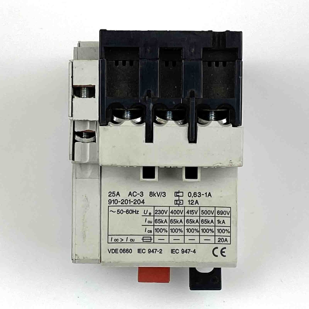 Disjoncteur Moteur AEG MBS25 Référence 910-201-204-00 - Neuf, Origine Allemagne