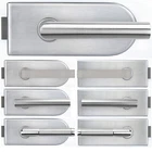 Glass door hardware set glass door lock glass door lock box UV door handle stainless steel