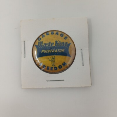 Vintage Waste King Pulverator Pin (Garbage Freedom)