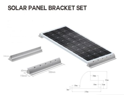 2Stk Solarhalterung Befestigungen Solarpanel  Wohnwagen Wohnmobil  Halterungen