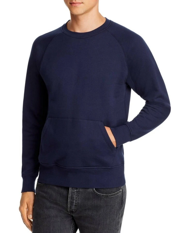 American Apparel French Terry 套头衫,带袋鼠口袋 XL。  褪色海军蓝 E2  — 第 2/4 张图片