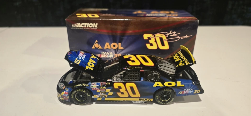 Johnny Sauter #30 2004 AOL/IMAX 1:24 escala auténtico NASCAR diecast 1 de 2.592 Foto 4 de 4