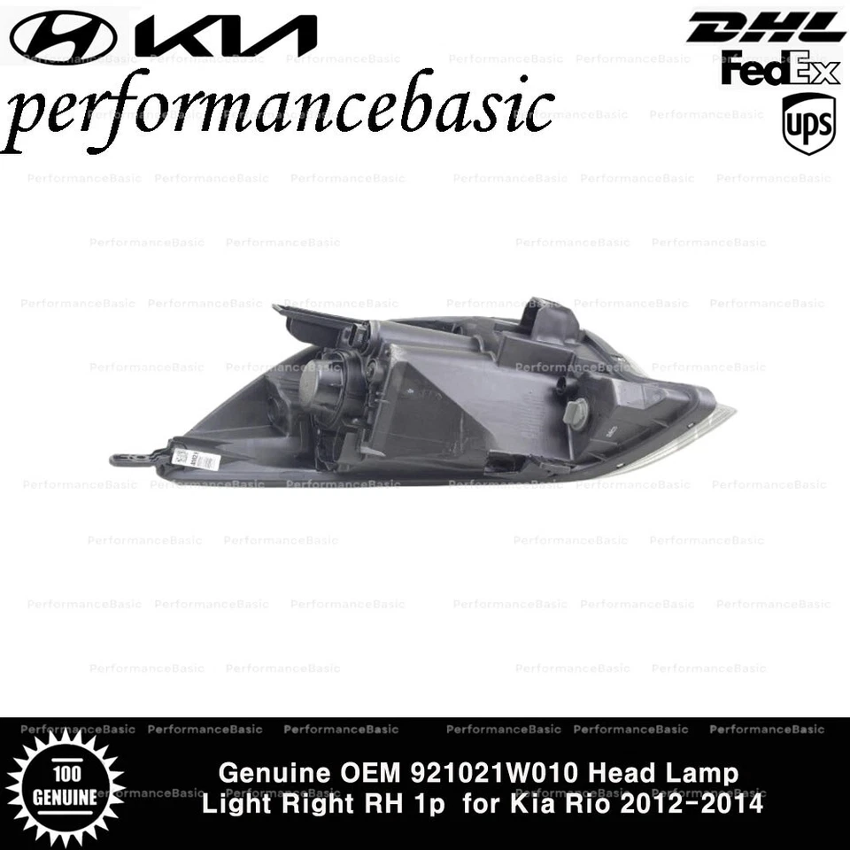 Original OEM 921021W010 Faro Luz Derecha Derecha 1p para Kia Rio 2012-2014 Foto 3 de 3