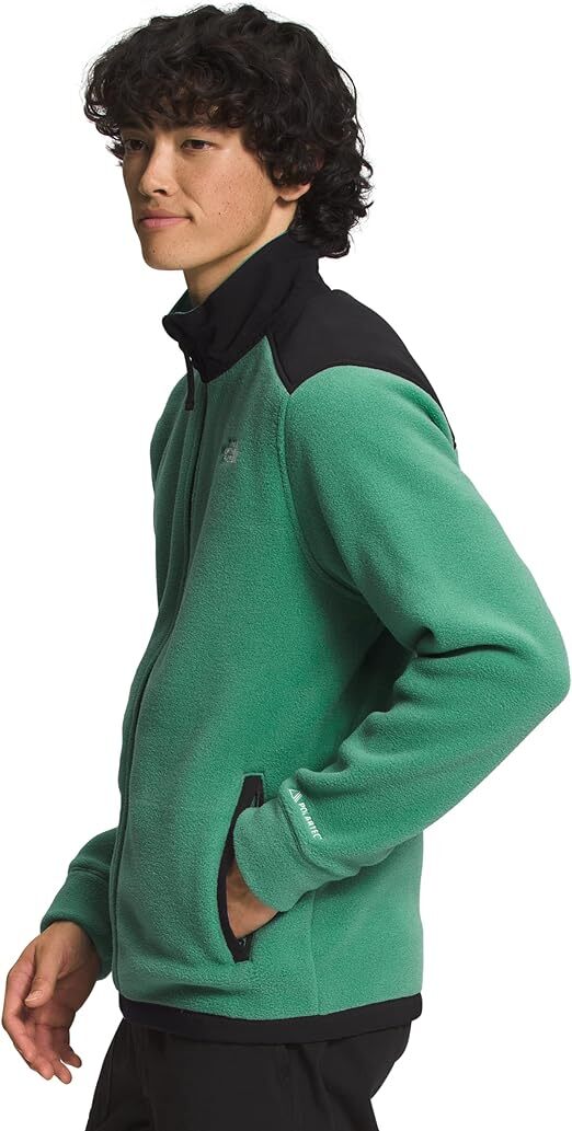 The North Face Alpine Polartec 200 NF0A7WWLPK1 Mens Green Full Zip