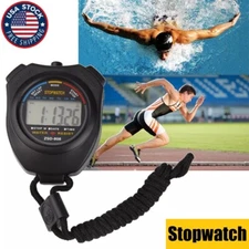 Multi-Function Digital Sports Stopwatch Timer with Large Display Odometer Watch