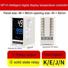 Digital PID Temperature Thermostat Controllers 100V To 240V SSR Relay 48 96MM