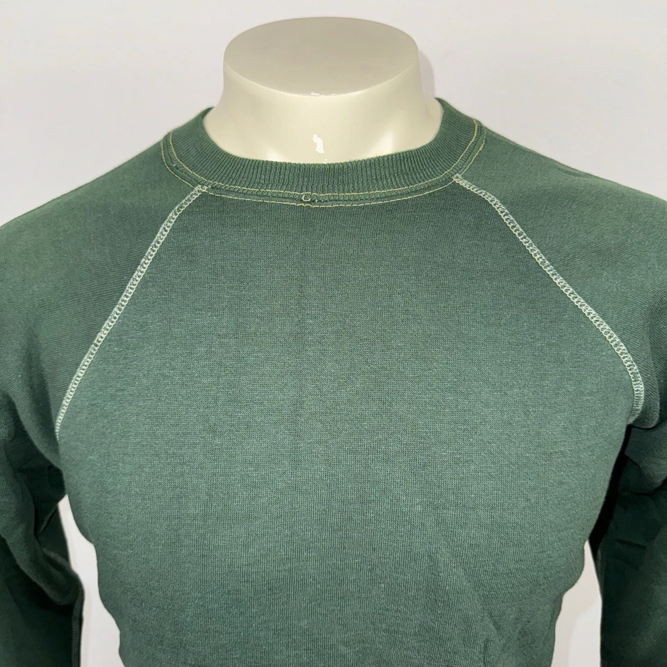 Vintage 50s 60s Sweatshirt Shirt Sweater SOFT Thin Acrylic Athletic Mens Medium - Image 3 of 4