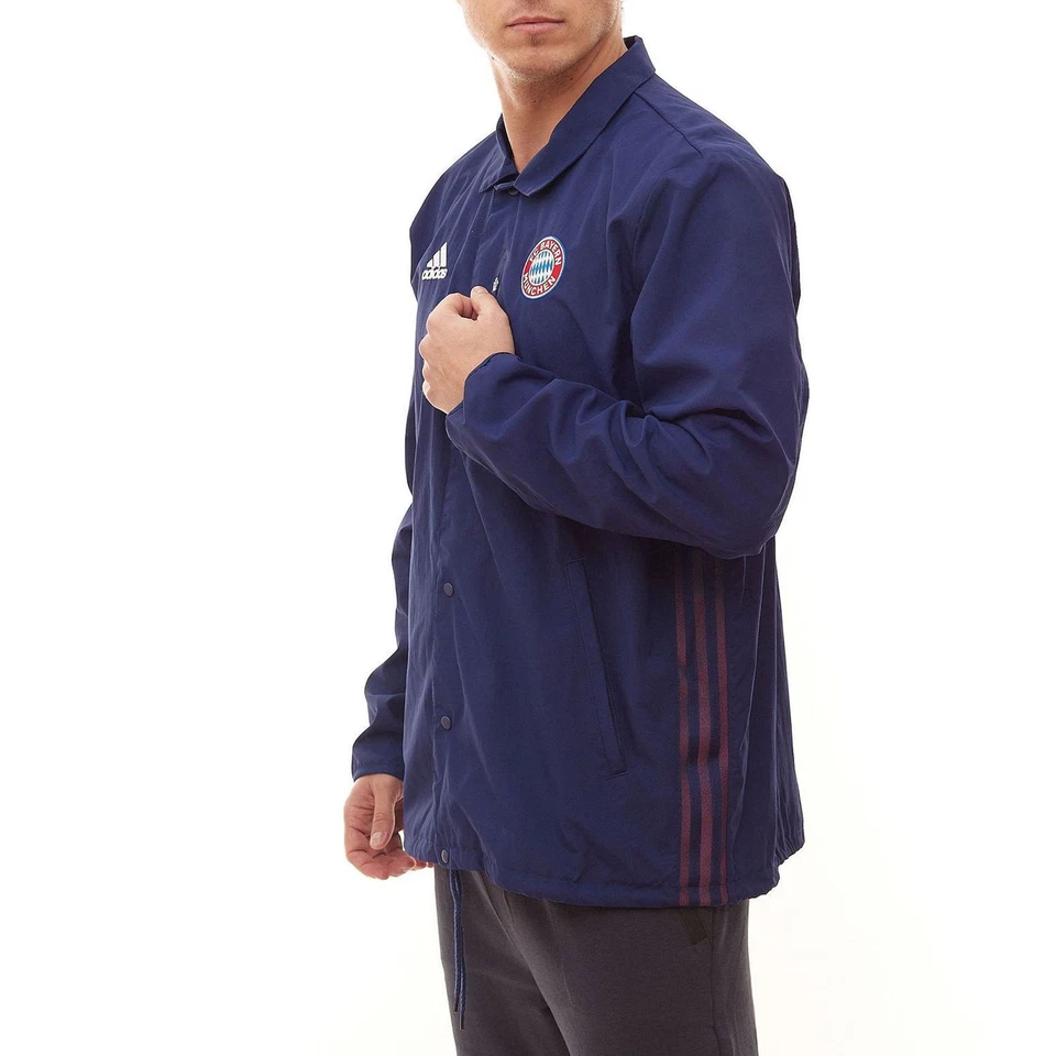 Adidas FCB TRV Coach Chaqueta Travel 2021/2022 Azul 3XL Poliamida - Imagen 4 de 4