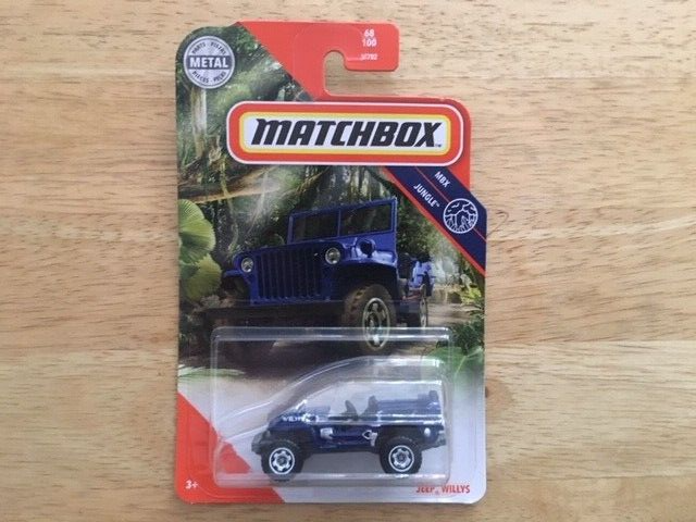 Matchbox 2020 MBX jungle jeep willys blue # 68 / 100