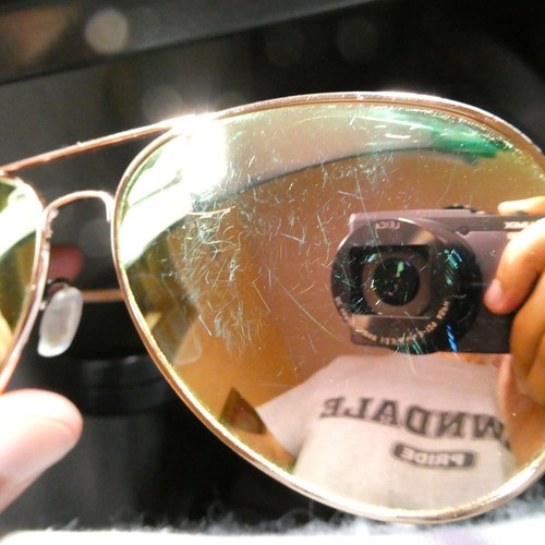 Luenx Unisex Gold-Toned Polarized Aviator Sunglasses - 2610 60-15-148 - Picture 17 of 17