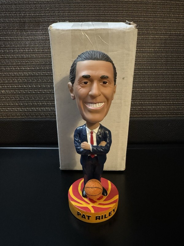 RARE Pat Riley Bobblehead Unreleased Miami Heat Nike NIB NBA