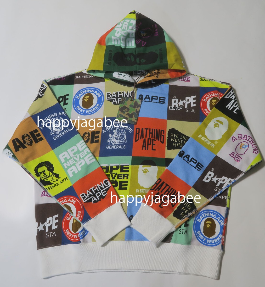 A BATHNIG APE Men's BAPE CLASSIC LOGO LOOSE FIT PULLOVER