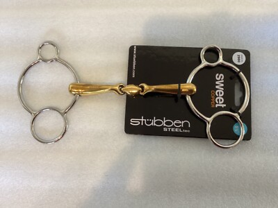 Stubben Steeltec 2980 Süß Kupfer Drei Ring Knebel Bit 5 1/4''
