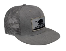 California Republic Trucker Hat - Gray Denim Snapback