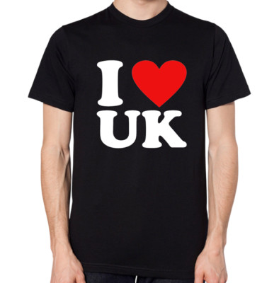 I Love UK T-Shirt United Kingdom Unisex Top