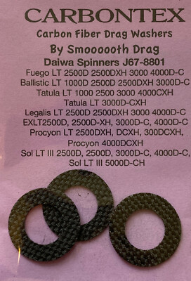 Carbontex Smooth Drag washer kit Daiwa Legalis LT 2500D 2500DXH 3000 4000D-C
