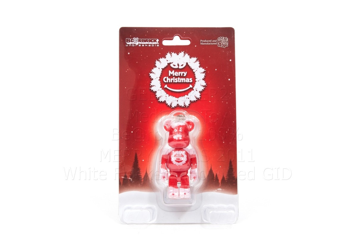 Medicom Toy Bearbrick 100% MERRY CHRISTMAS 2011 Be@rbrick X-Mas 
