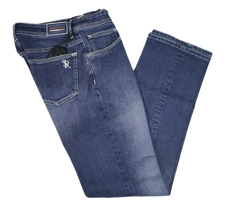 NEW STEFANO RICCI Luxury Jeans LOGO Pant Trousers Size 32 Us 48 Eu RJ888
