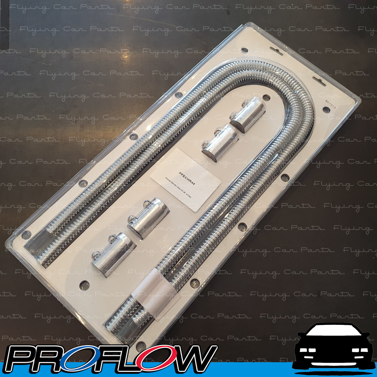PROFLOW Universal Heater Hose Flexible Stainless Steel Chrome Kit 44" Length eBay