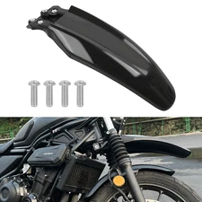 Long Front Fender Mud Guard Gloss Black Maxnus For Honda CL500 SCL500 2023-2025