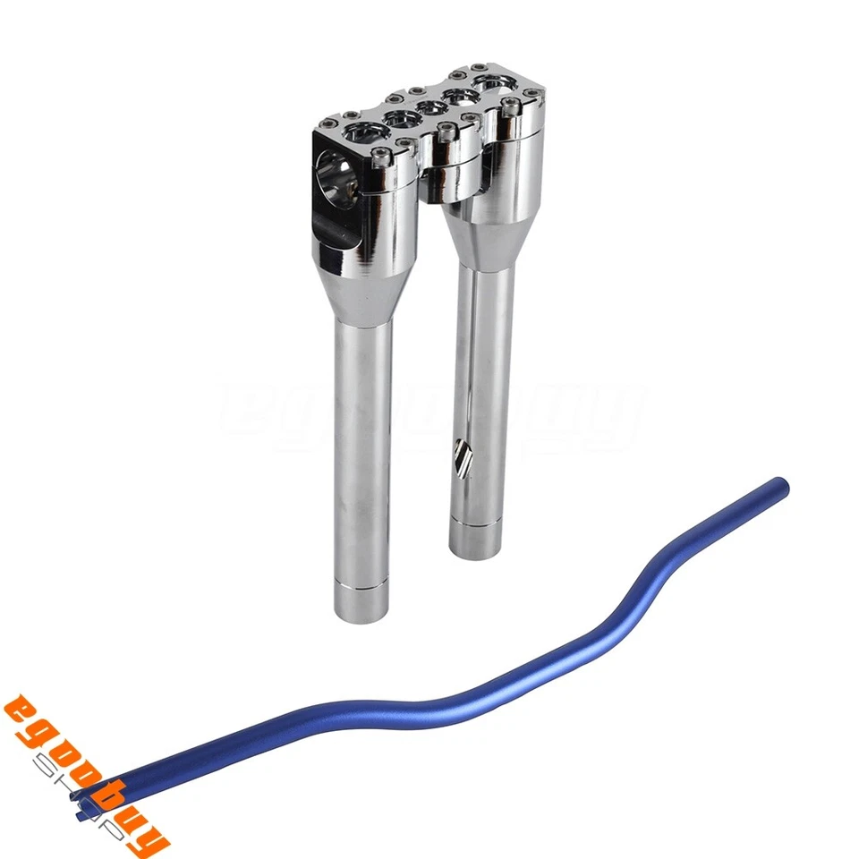 Para Harley Dyna/Street bob/Softail con manillar elevador CNC 10""+1"" barra de manillar grasa Foto 4 de 4