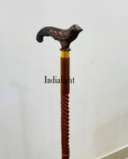 Elegant Pretty Swallow Bird Wood Carved Walking Stick Cane for Women Ladies