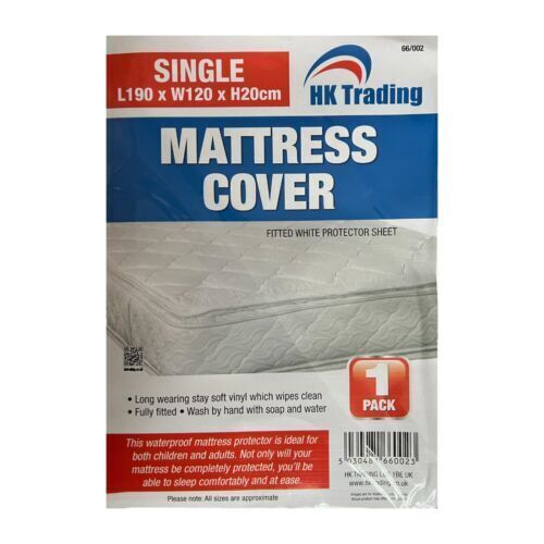 PVC Plastic Mattress Protector Single Double King Mattress Cover 100