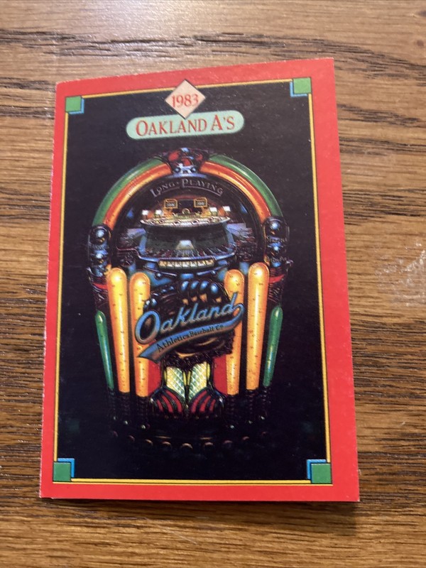 1983 OAKLAND A’S GRANNY GOOSE BASEBALL SCHEDULE  VG- EXC CONDITION - ONE OWNER