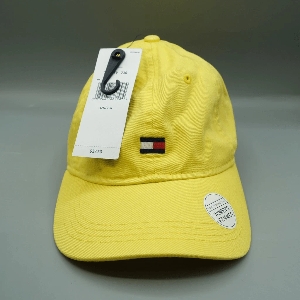 Tommy Hilfiger Yellow Adjustable Baseball Cap Women NWT