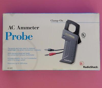 RadioShack 22-601 Clamp-On AC Ammeter Probe Works With Most Multimeters