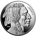 1 Oz Buffalo Silver Round .999 Fine Silver Bullion 1 Troy Ounce Indian Chief $