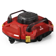 Cordless Robotic Pool Cleaner Vacuum Self-Parking Dual-Motor Strong Suction Red