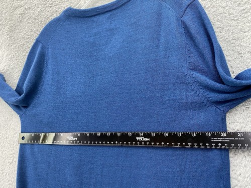 APT.9 Sweater Men's Size Medium Merino Wool Blend Blue - Picture 7 of 8