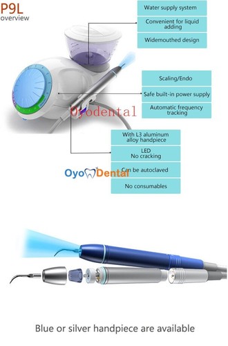 Escalador ultrasónico dental BAOLAI P9L con tanque de botella suministro automático de agua con LED - Imagen 5 de 6