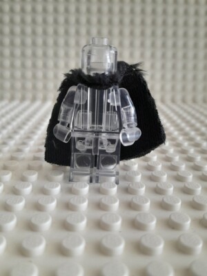 LEGO CUSTOM - SCHWARZ - Minifigur Cape Stoffoptik Fell - Style Pelz
